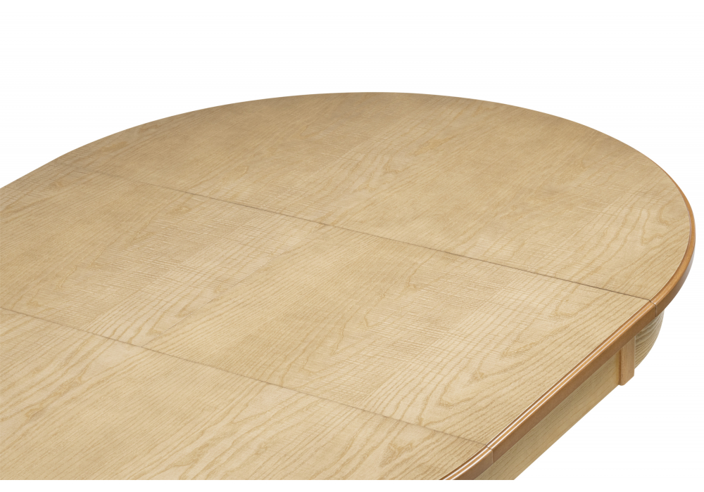 фото стол деревянный раскладной woodville орден 100(140)x100 круглый дуб 639326 | 220svet.ru