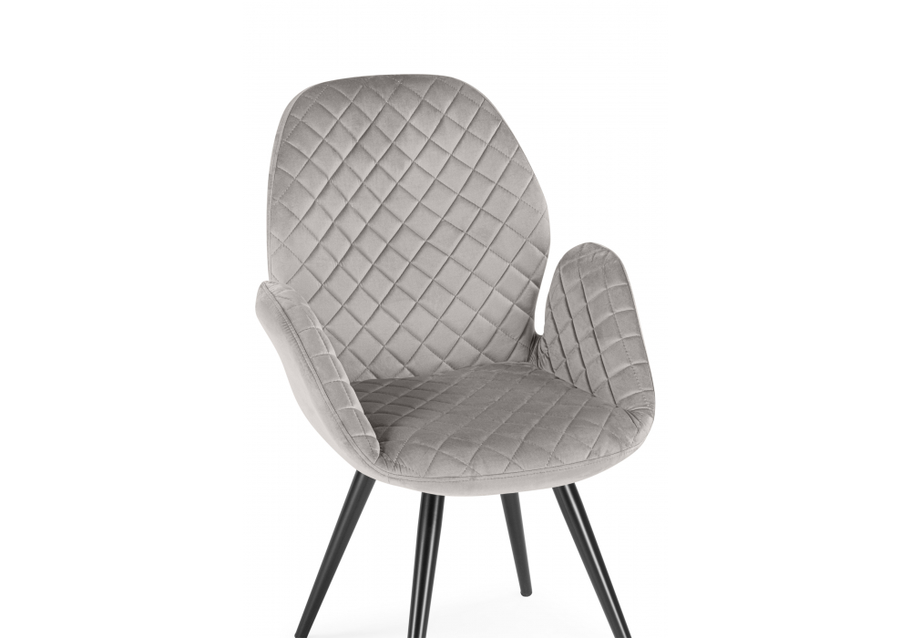 фото стул поворотный woodville муат confetti silver / черный 665374 | 220svet.ru