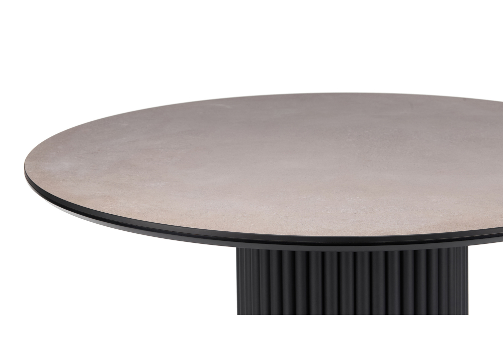 фото керамический стол 110 woodville барел avenue grey sahara / черный 625656 | 220svet.ru