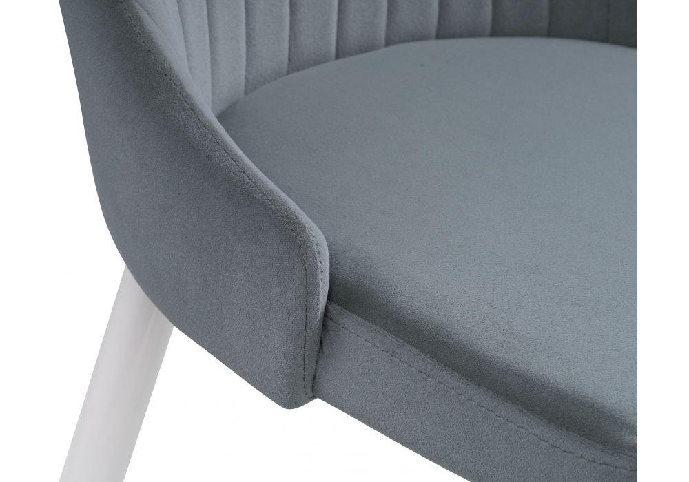 фото обеденная группа woodville уин 90 серый/белый 579112 | 220svet.ru