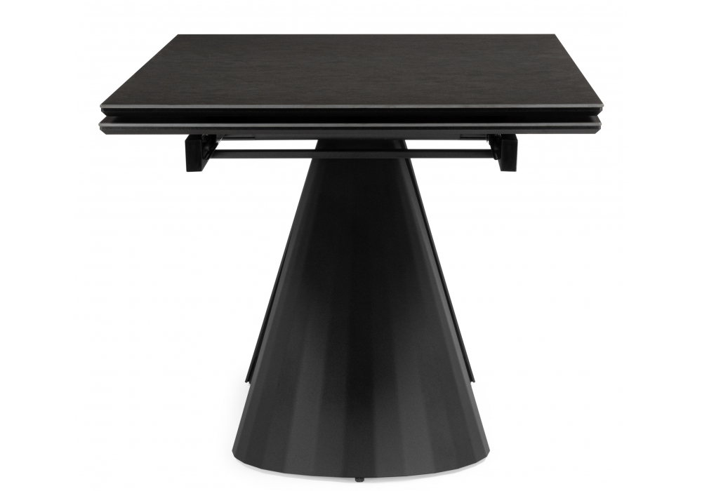 фото керамический стол раздвижной woodville шелтон 180(260)x90 massa ink gray / черный 621512 | 220svet.ru