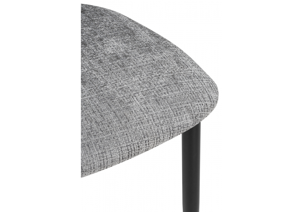 фото стул на металлокаркасе woodville lisbon серый / черный 15955 | 220svet.ru