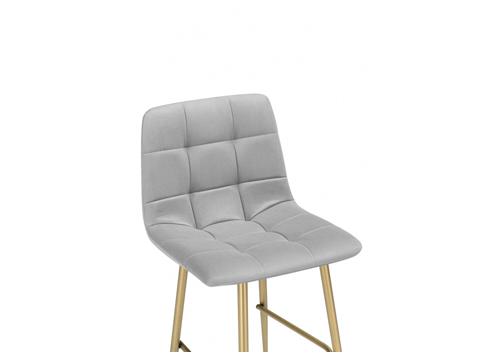 фото барный стул woodville чилли мини светло-серый (zd 960) / золотой np 632266 | 220svet.ru