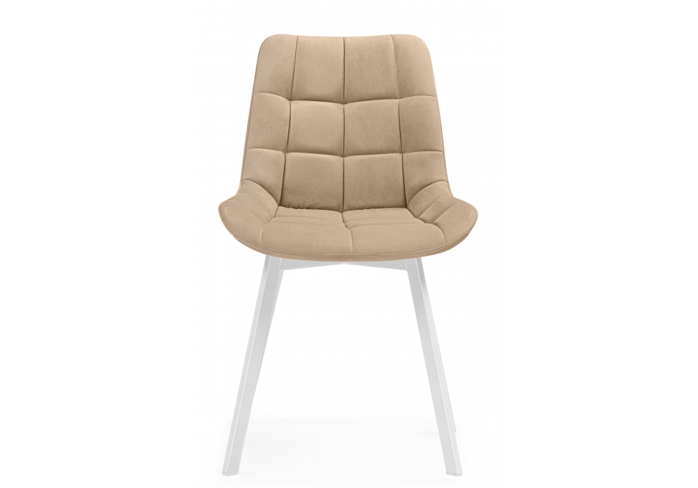 фото стул крутящийся woodville челси 360 бежевый (zd 210) / белый 626082 | 220svet.ru