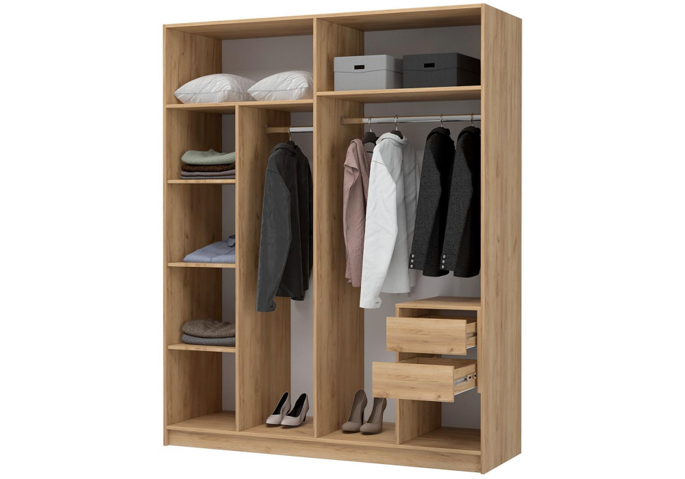 фото шкаф woodville широн графит серый / дуб крафт золото 586597 | 220svet.ru