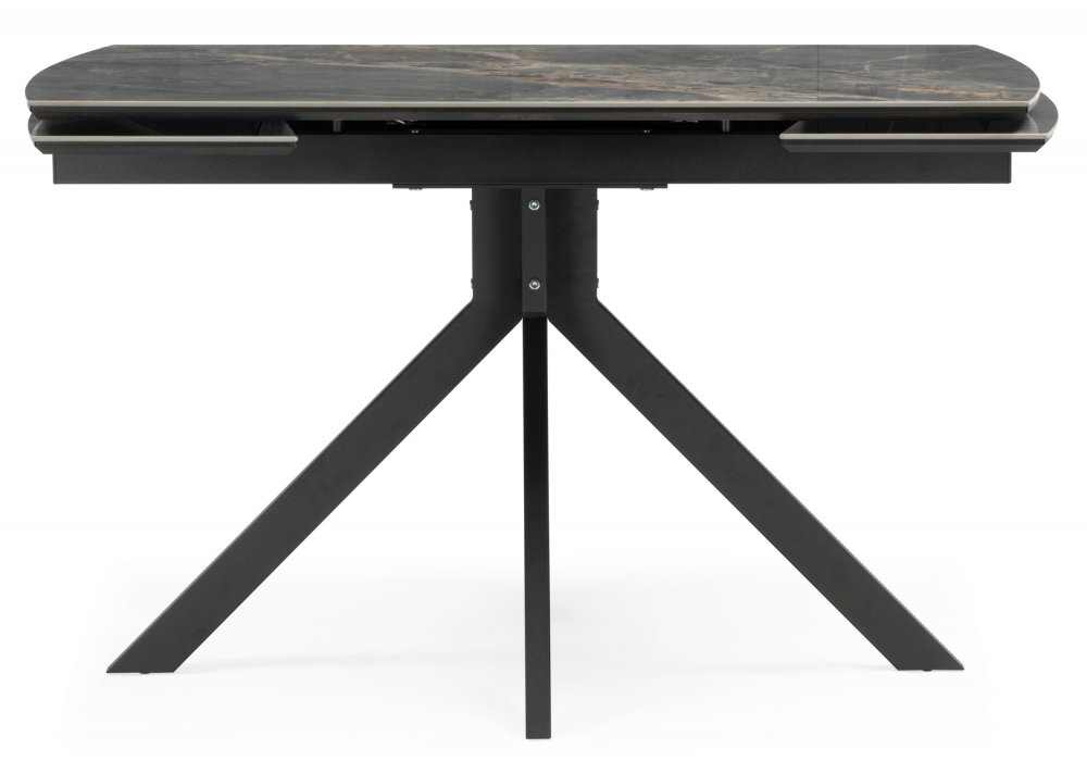 фото керамический стол woodville катчел 120(180)x80 nebula gold / черный 621187 | 220svet.ru