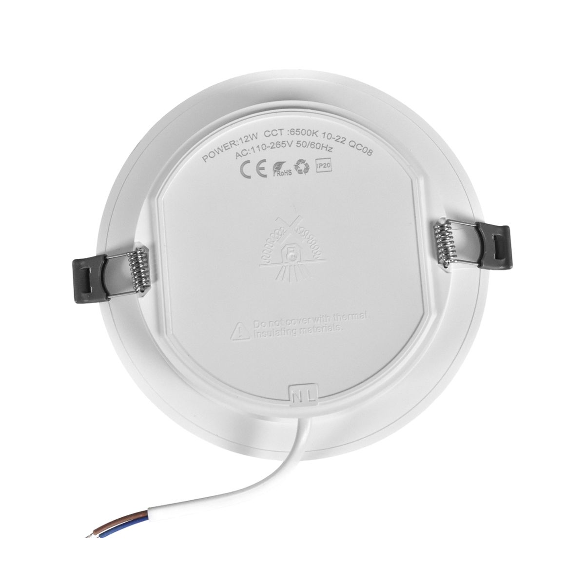 фото встраиваемый светодиодный светильник volpe ulm-q237 12w/6500k white ul-00013162 | 220svet.ru