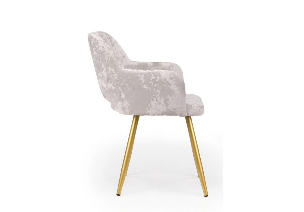 фото стул поворотный на металлокаркасе woodville эолин 360 латте (simple 008) / золотой 631681 | 220svet.ru