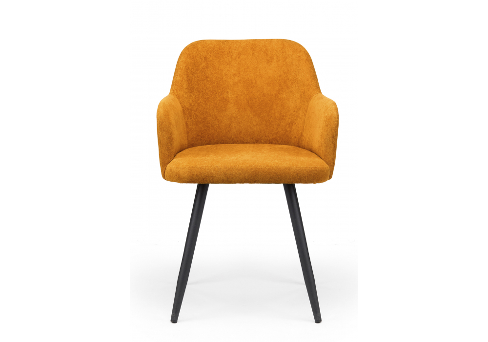 фото стул на металлокаркасе woodville инфини терракота (ocean 015) / черный 631721 | 220svet.ru