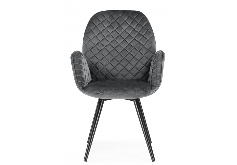 фото стул поворотный woodville муат графитовый / черный 665372 | 220svet.ru