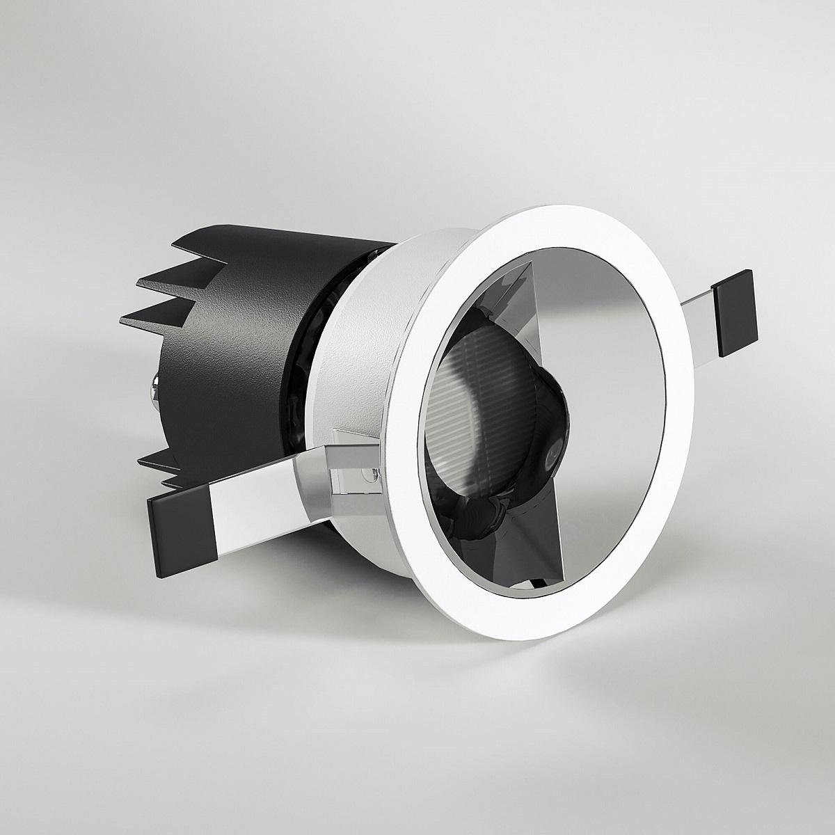 фото встраиваемый светодиодный светильник elektrostandard inline 25090/led 10w 4000k белый/хром a064611 | 220svet.ru