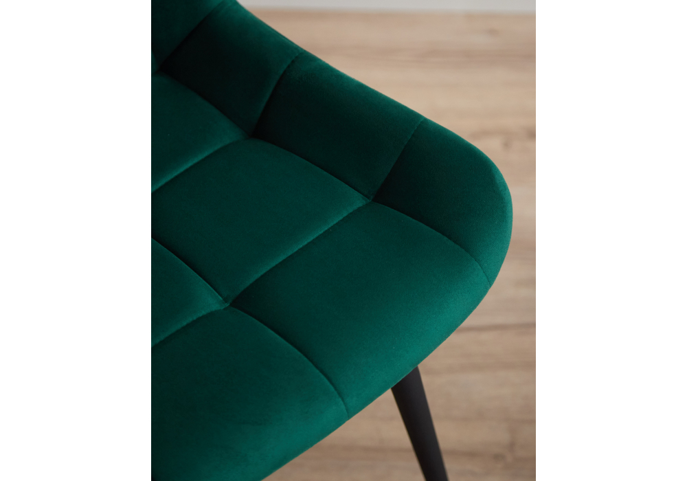 фото стул вращающийся на металлокаркасе woodville челси 360 к зеленый (zd 667) / черный 632516 | 220svet.ru