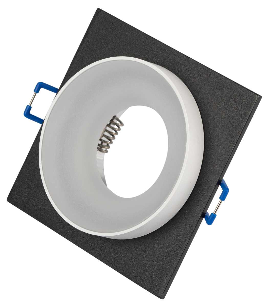 фото светильник встраиваемый декоративный эра dk96 bk под лампу mr16 gu5.3 черный б0055594 | 220svet.ru