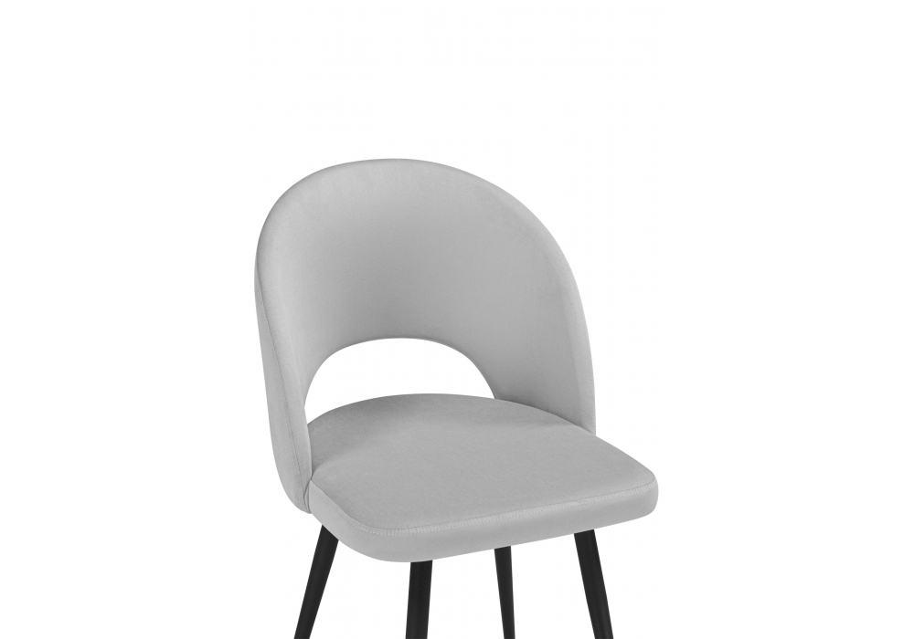 фото стул на металлокаркасе woodville курбис светло-серый (zd 960) / черный 642901 | 220svet.ru