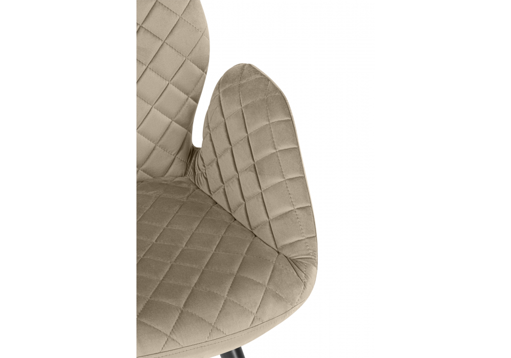 фото стул поворотный woodville муат светло-коричневый / черный 665373 | 220svet.ru