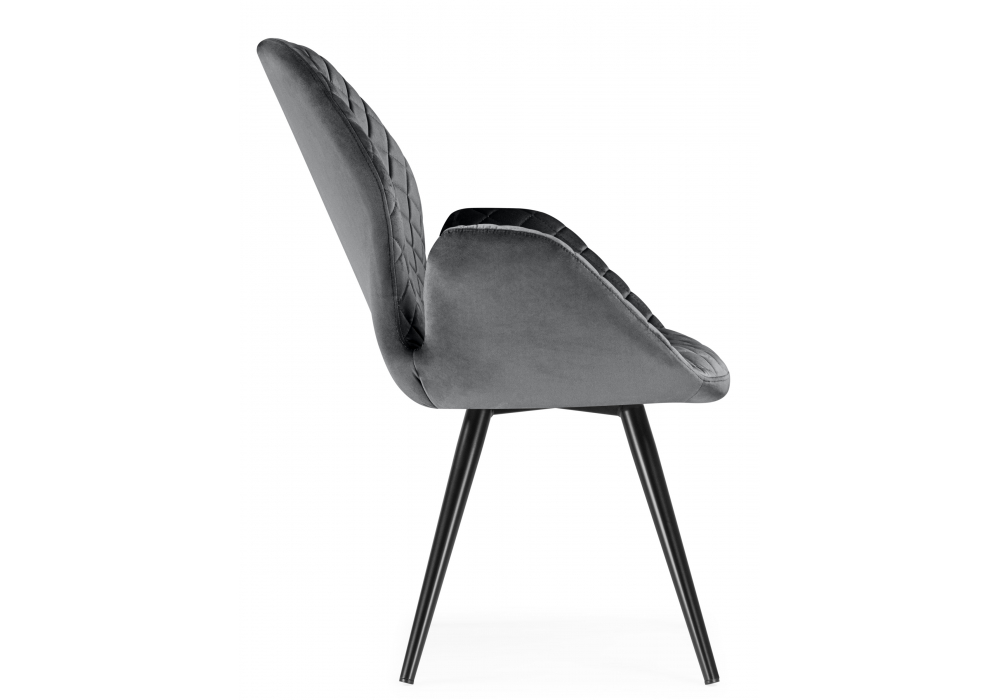 фото стул поворотный woodville муат графитовый / черный 665372 | 220svet.ru