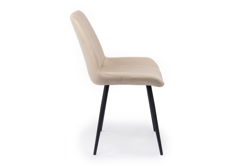 фото стул на металлокаркасе woodville седа бежевый (zd 210) / черный 632393 | 220svet.ru