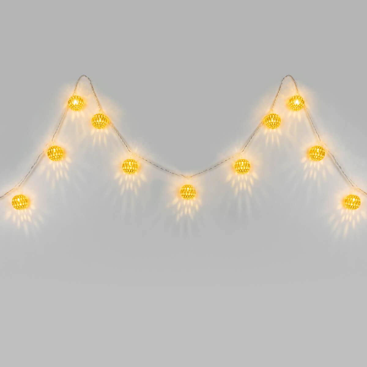 фото светодиодная гирлянда eurosvet нить 230v золото/теплый белый с эффектом мерцания | 220svet.ru