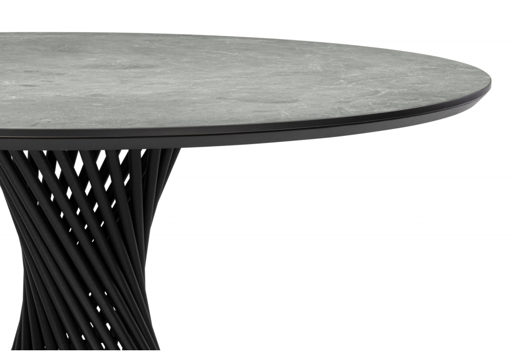 фото керамический стол woodville вивиен 110 dolmen cris sahara / черный 625624 | 220svet.ru