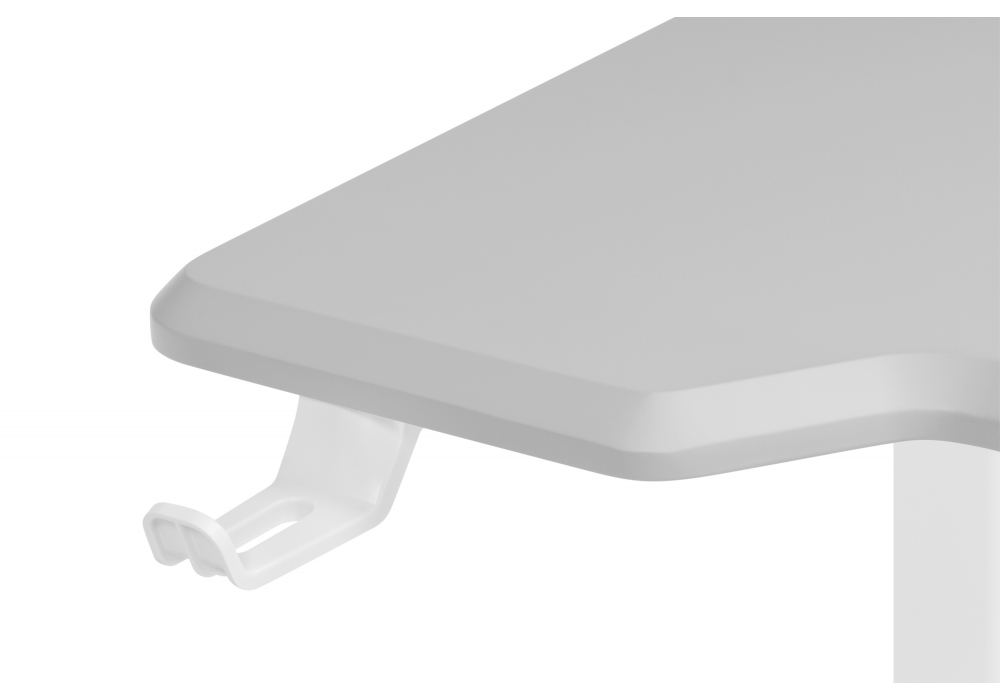 фото компьютерный стол с подъемным механизмом woodville маркос 140х80 тауп / белый 614608 | 220svet.ru