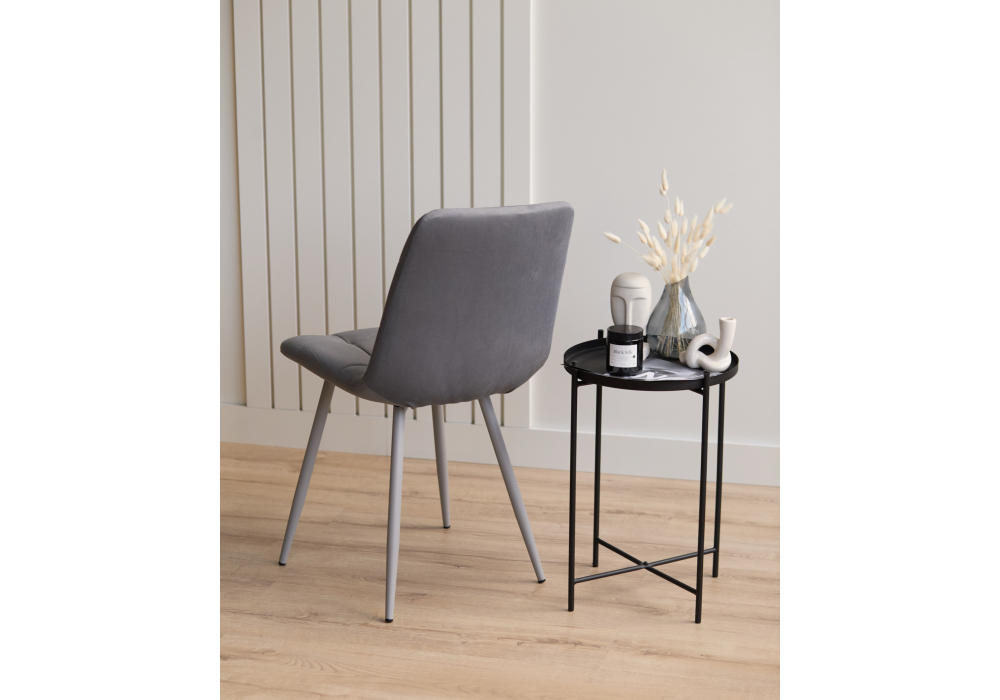 фото стул на металлокаркасе woodville чилли темно-серый / серый 631630 | 220svet.ru