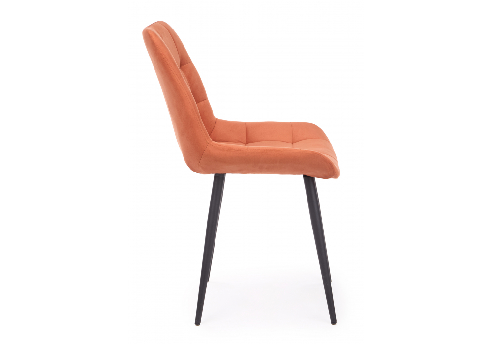 фото стул вращающийся на металлокаркасе woodville челси 360 к терракотовый (zd 432) / черный 632527 | 220svet.ru