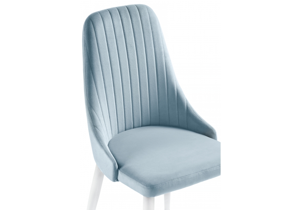 фото стул woodville kora light blue / white 15095 | 220svet.ru