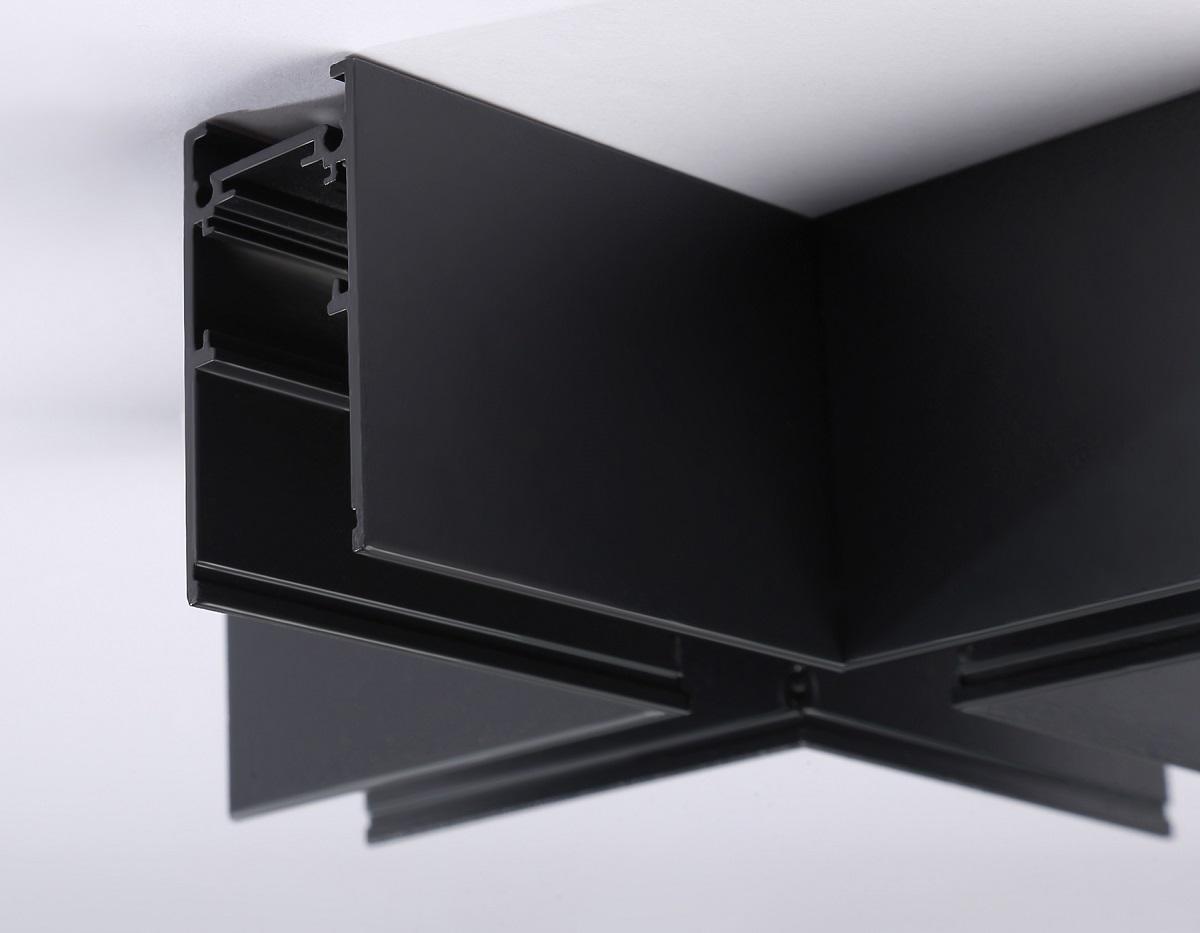 фото коннектор x-образный для накладного шинопровода ambrella light track system magnetic gl3376 | 220svet.ru