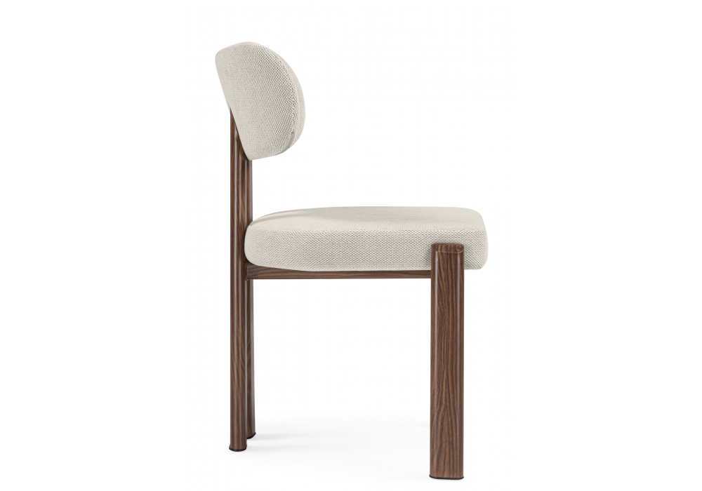 фото стул на металлокаркасе woodville bandi бежевый / орех 15942 | 220svet.ru