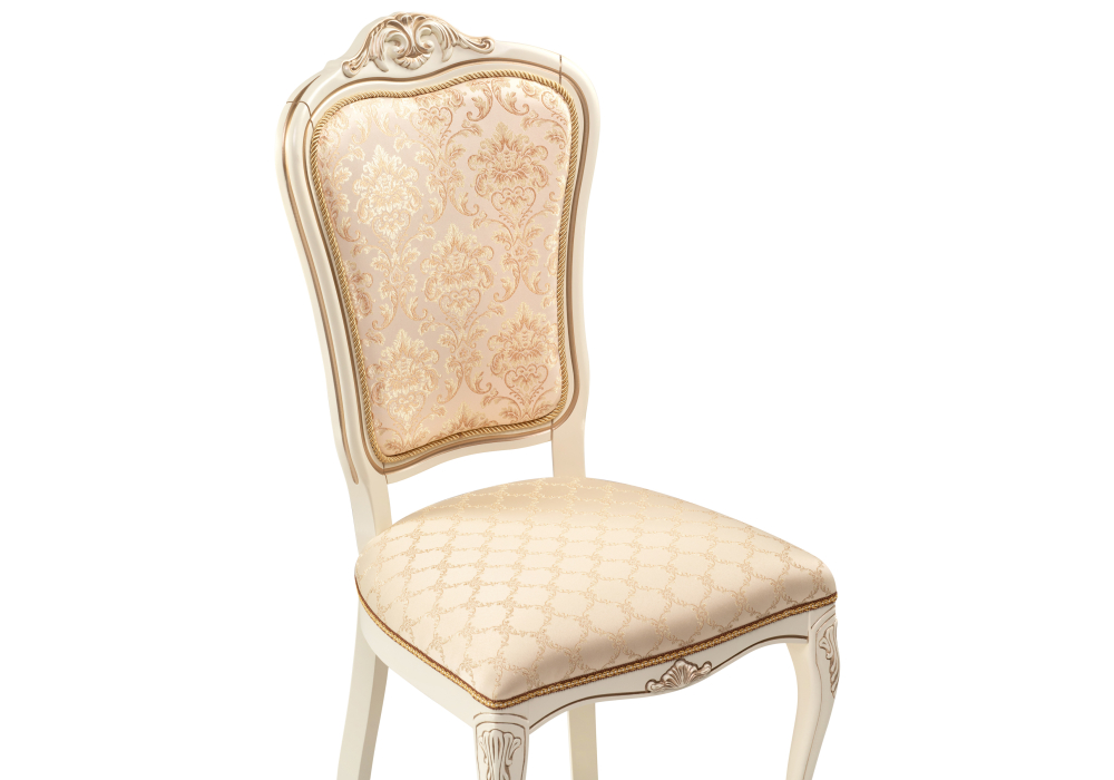 фото стул деревянный woodville руджеро патина золото / бежевый комби 318603 | 220svet.ru
