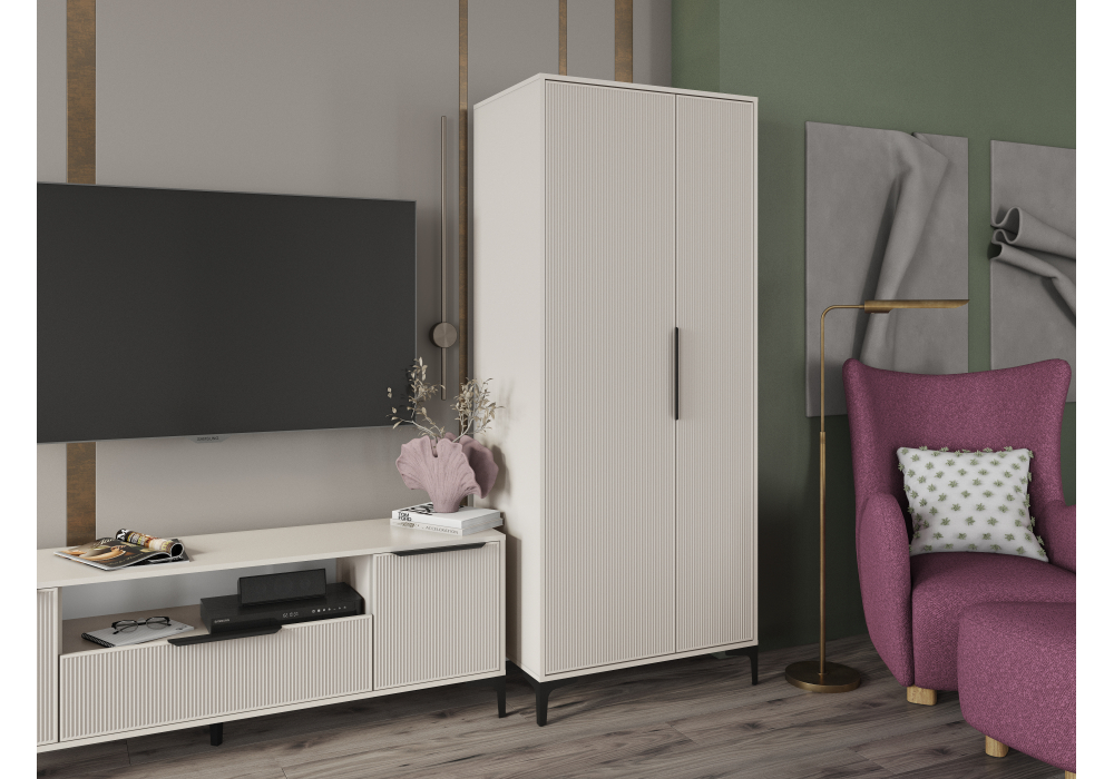 фото шкаф двухстворчатый кашемир woodville иадама кашемир 619903 | 220svet.ru