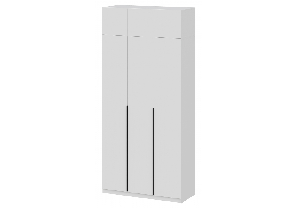 фото шкаф комплектация 2 woodville даиго с антресолью белый текстурный 676149 | 220svet.ru