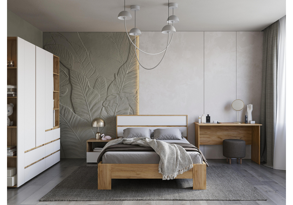 фото шкаф woodville элла белый / дуб крафт золото 548001 | 220svet.ru