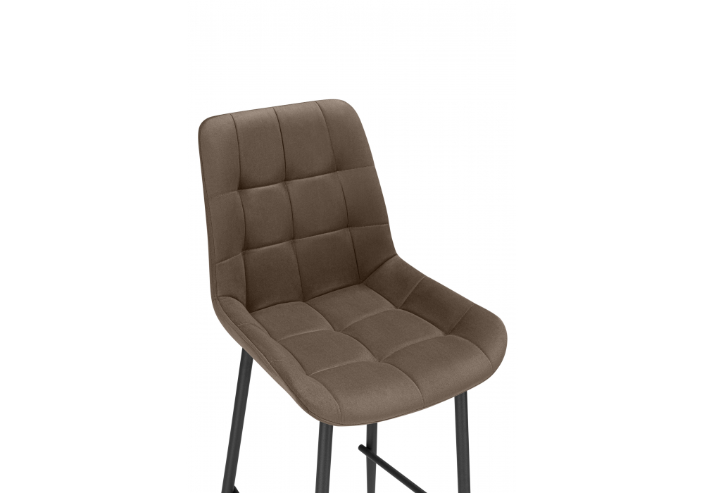 фото барный стул поворотный woodville челси 360 коричневый (zd 233) / черный np 632582 | 220svet.ru