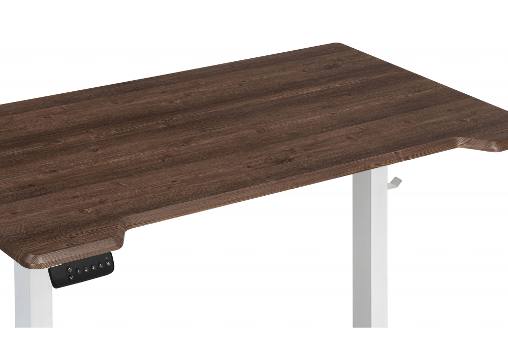 фото компьютерный стол woodville маркос с механизмом подъема орех кантри / белый 578401 | 220svet.ru