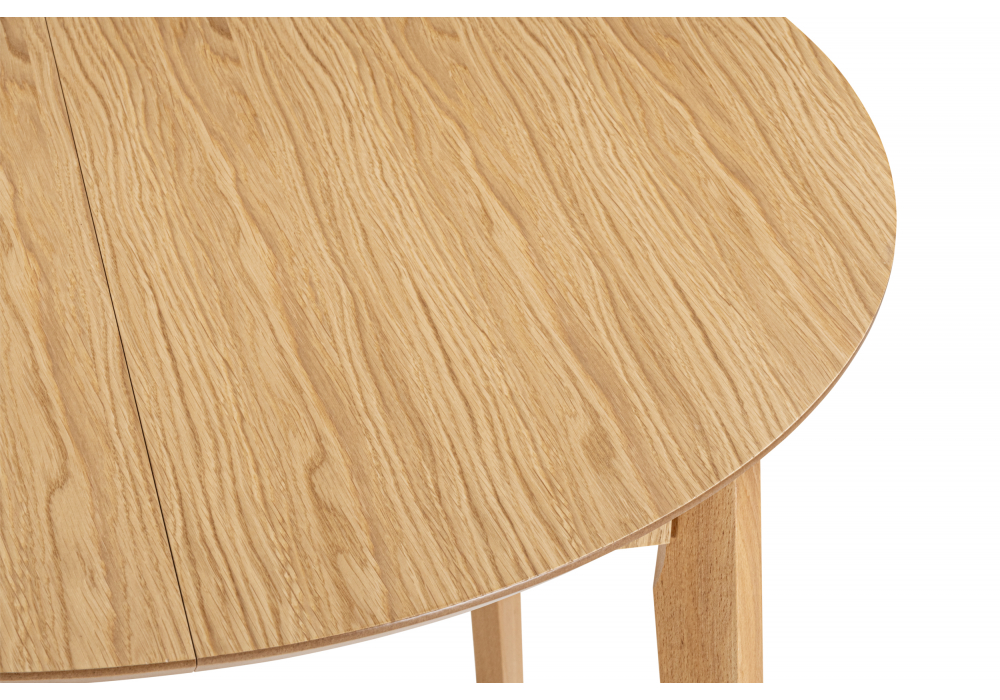 фото стол деревянный раскладной 100(130)x100 woodville форли светлое дерево 620600 | 220svet.ru