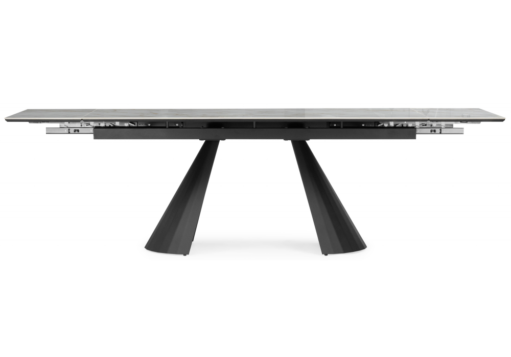 фото керамический стол раздвижной woodville шелтон 180(260)x90 carla larkin / черный 621513 | 220svet.ru