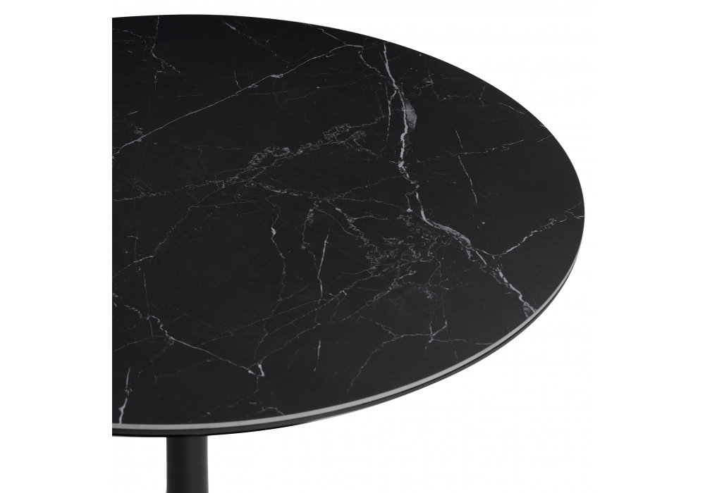 фото керамический стол woodville тулип черный мрамор 600708 | 220svet.ru