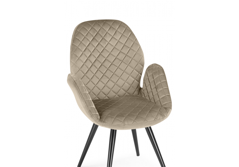 фото стул поворотный woodville муат светло-коричневый / черный 665373 | 220svet.ru