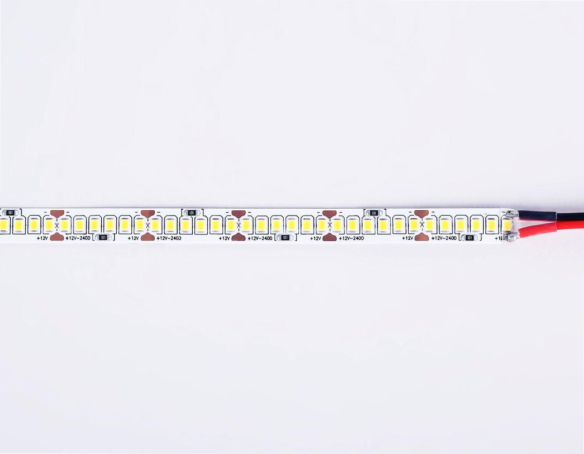фото светодиодная лента теплый белый ambrella light 17w/m 240led/m 2835smd 3000к 5m gs1401 | 220svet.ru