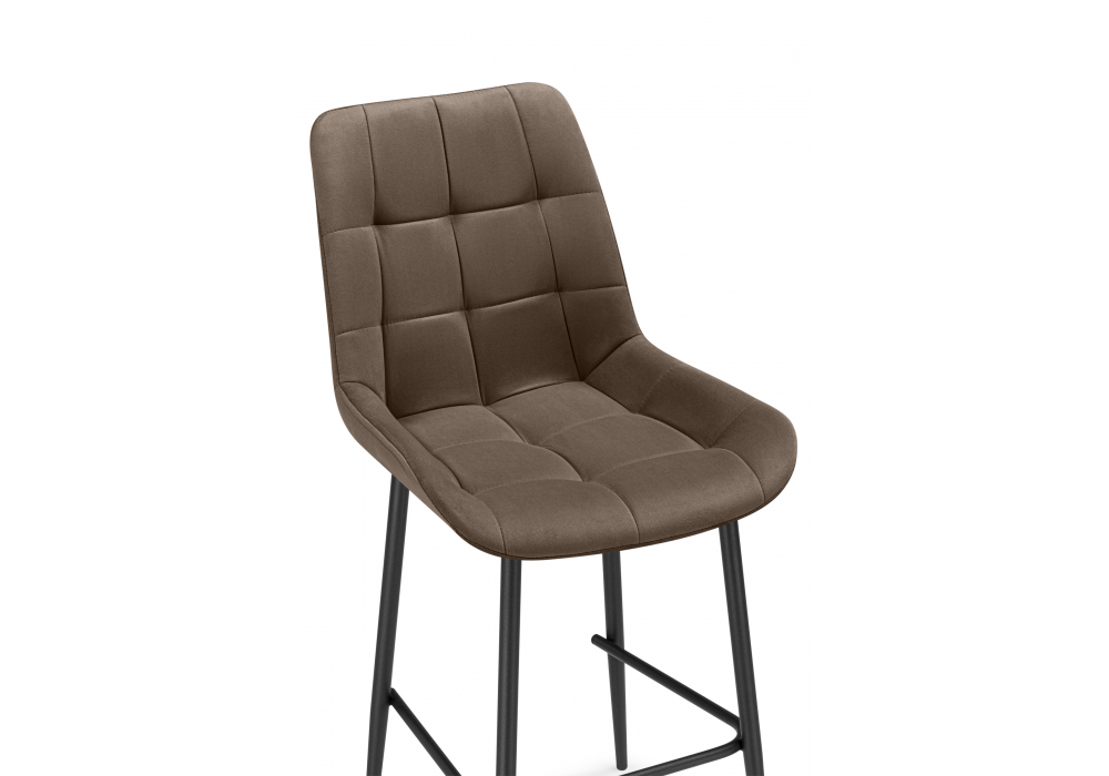 фото барный стул woodville челси коричневый / черный 632581 | 220svet.ru