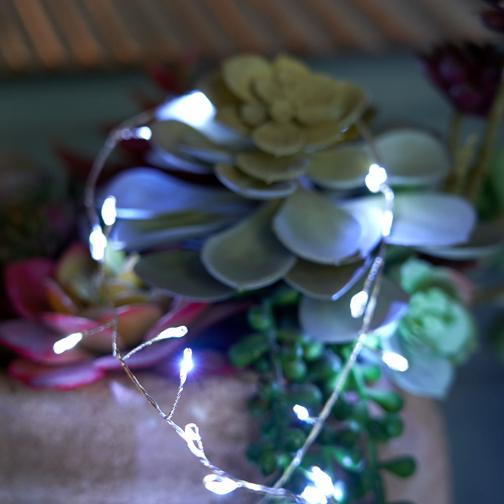 фото гирлянда кластер (на проволоке) feron cl584 линейная 12м 5000к, c питанием от сети 230v, прозрачный шнур 51448 | 220svet.ru