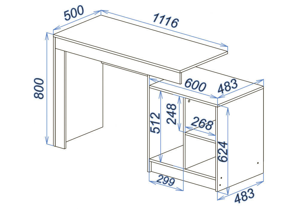 фото комплект для кабинета комплектация 5 woodville модена белый / графит 631667 | 220svet.ru