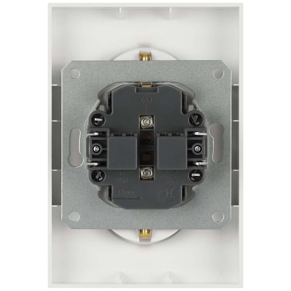 фото розетка эра arktik 16-2104-08 двойная с заземлением 2x2p+e schuko 16а-250в белый матовый б0070451 | 220svet.ru
