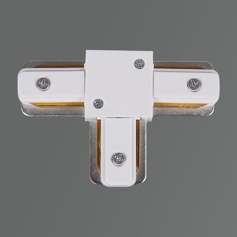 фото коннектор t-образный reluce rl 06039 t-connector wt | 220svet.ru