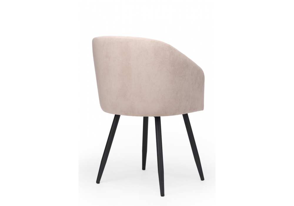 фото стул на металлокаркасе поворотный woodville монер 360 латте (glory 10) / черный 632655 | 220svet.ru