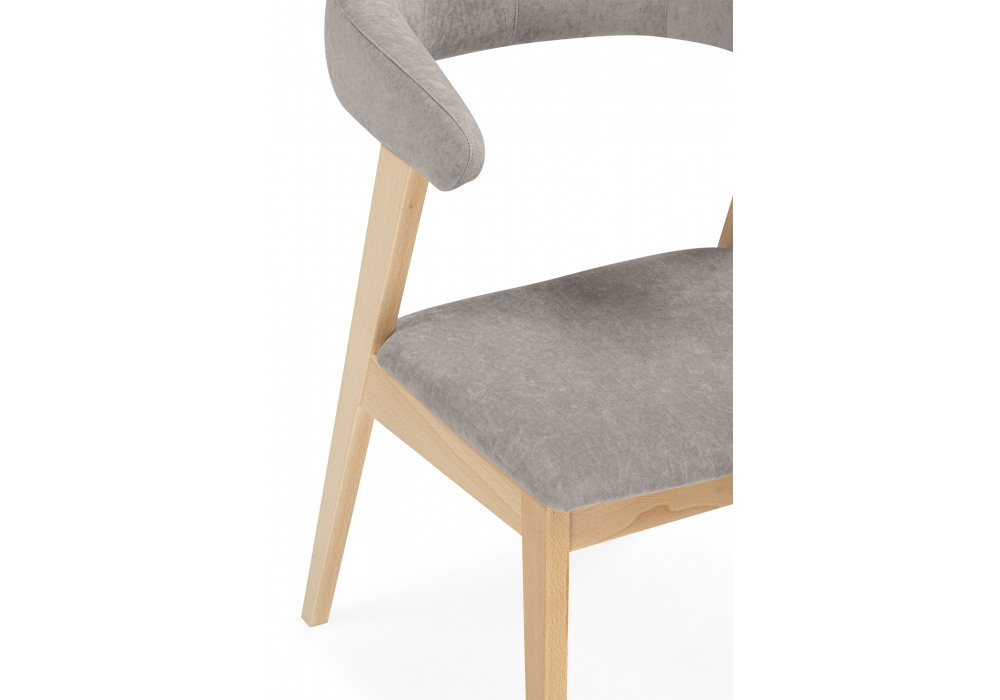 фото стул деревянный woodville токио ткань 231 / светлое дерево 620596 | 220svet.ru