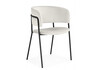 Миниатюра фото стул на металлокаркасе woodville осло белый (milk) / черный 674672 | 220svet.ru