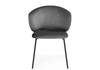 Миниатюра фото стул на металлокаркасе woodville рикко темно-серый (h-15) / черный 674674 | 220svet.ru