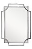 Миниатюра фото зеркало в стальной раме garda decor kfe1150/1 | 220svet.ru